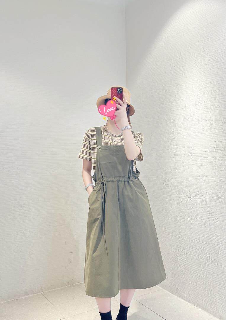 夏季新款休闲风背带连衣裙，女装连衣裙，唯她