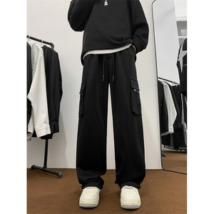 2024春季新款工装裤男阔腿拖地卫裤帅气休闲长裤 现货 K7662-P42图片