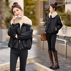 82597A，女装皮衣，跑量工厂店