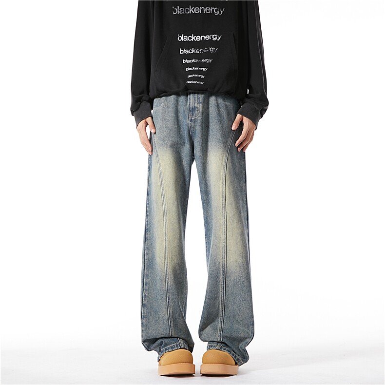 XZ616秋季新款重磅水洗缉明线弯刀牛仔长裤TY1105特P40控78，男装休闲裤，星座512A（原616）