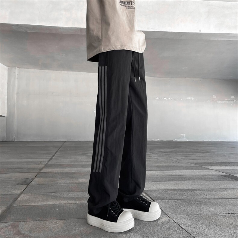 夏季新款冲孔速干条纹裤子薄款运动休闲长裤,男装休闲裤,星座410-6（原星座1304-1）