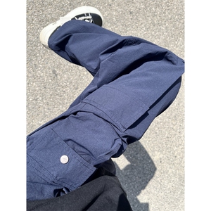 【网图有货】藏蓝色工装裤男款户外美式机能冲锋裤KZA139CC-特P43图片