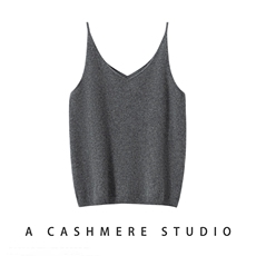 2025年秋季时尚百搭通勤简约平面细带吊带背心，女装背心吊带，暖思纯羊绒