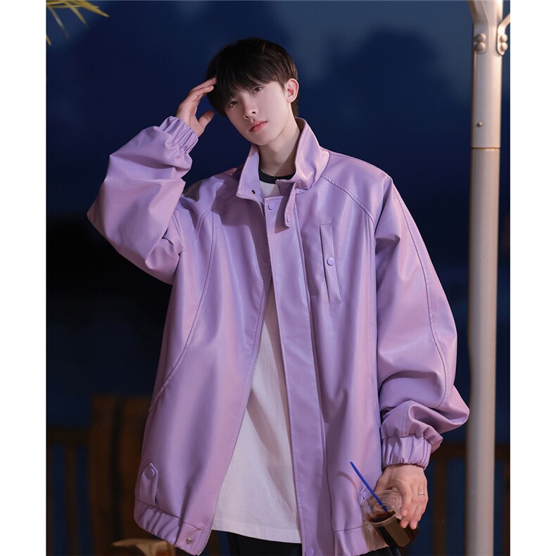 2025新简约大气百搭男皮衣外套JK534/P88控128-100聚酯纤维，男装皮衣，电商A148