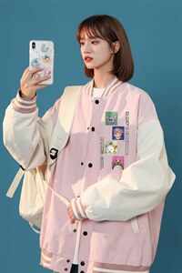 中性风春秋季情侣棒球服男女休闲夹克女时尚外套男BQF268-P50，男装夹克，电商B371