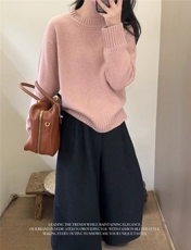 2025年秋季时尚百搭通勤简约休闲镂空圆领，女装羊毛衫，梵泰羊绒