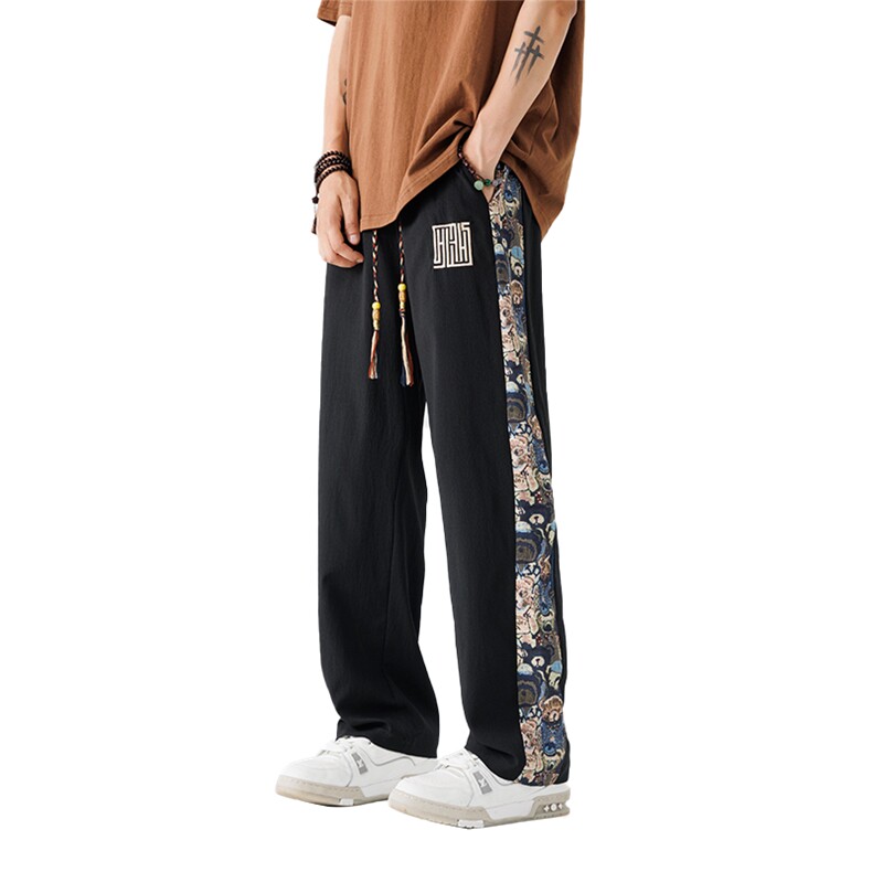 夏季男士新中式休闲裤时尚港风直筒裤K79-P25,男装休闲裤,星座209-1