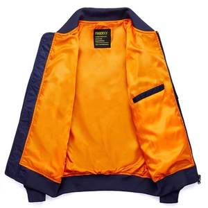 主推款：外套男飞行员夹克教练春秋冬廓版大码工装机车服棒球服衣图片