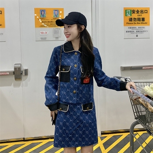 2023秋装新款牛仔套裙两件套B191-1155-P155-K208图片