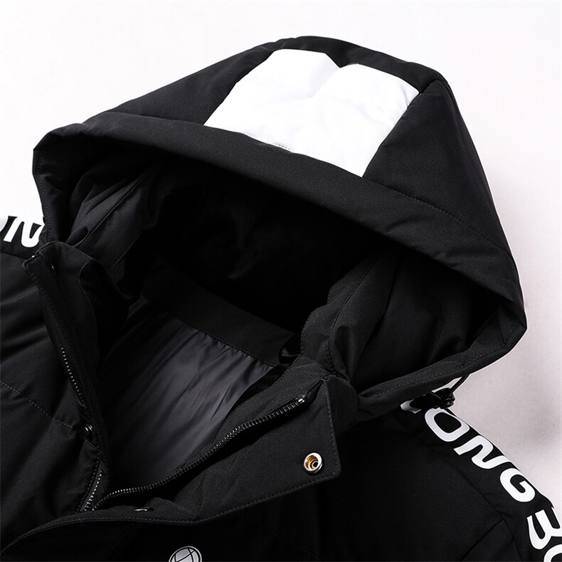 羽绒服男短款2023冬季新款休闲连帽外衣纯色男装外套GR69058-P305图片