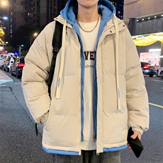 特批P70无差价冬新假两件连帽棉衣外套男青少年时尚保暖棉服M2913，男装棉衣，电商A001-1