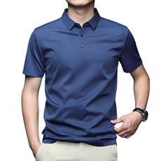 中年休闲男装翻领半袖T恤衫2023夏季新款男士polo衫无痕薄款上衣，男装Polo衫，电商B212（原钱塘6029）