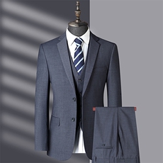 D8300春季新款男士礼服西装修身商务休闲男装西服三件套装320，男装休闲套装，电商B360