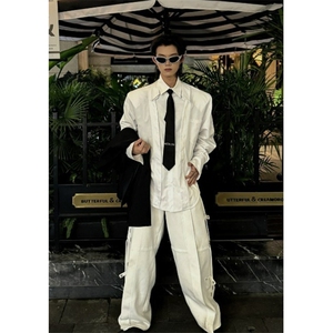 纯色春秋款衬衫小众男女高级感外套韩系百搭翻领长袖衬衣 CA6702图片