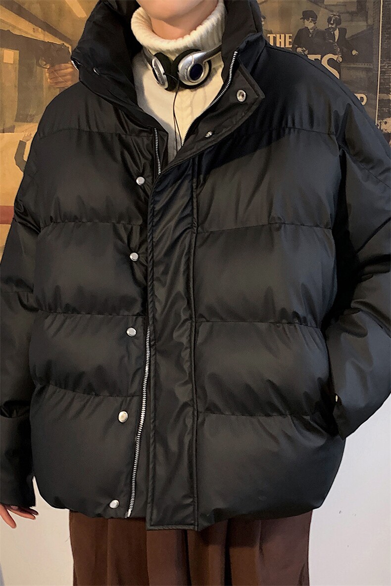 冬季防风PU皮羽绒棉服男宽松连帽棉衣棉袄外套225-2-20503-P110,男装棉衣,星座225-2