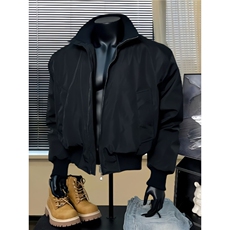 W10339-P60网图现货飞行夹克外套潮牌痞帅廓形短款高街棒球服，男装夹克，星座1608