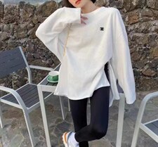 【秋季】新品简约刺绣卫衣，女装卫衣/绒衫，TWO LAPS