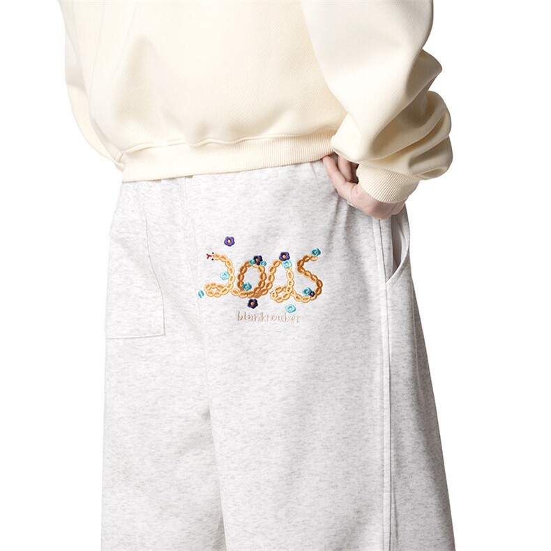 A408-24K42116-P65-X89-S-2XL 蛇年刺绣限定新款春装主推款卫裤！图片