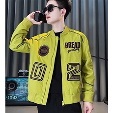 重工时尚刺绣字母外套男士春秋新款百搭美式夹克棒球服HHL81P68，男装夹克，星座1013-5