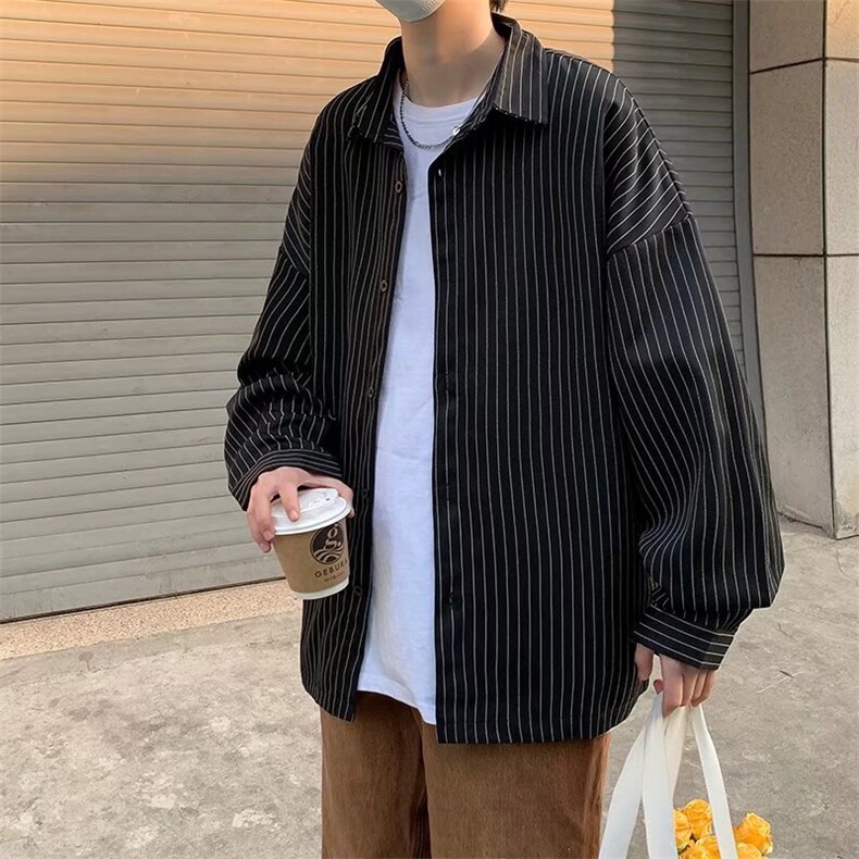 长袖衬衫男港风潮流C68P33,男装衬衫,星座1116-2