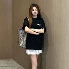 万针全刺绣工艺抖音得物高品质260克重磅纯棉双纱美式高街短袖T恤，男装T恤，电商A486