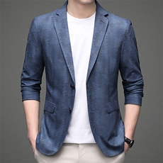 新款2022西服男士春秋季薄款便西上衣休闲小西装中年潮流外套，男装西服，电商B212（原钱塘6029）