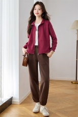 休闲运动卫衣套装女2025秋新款高级感巨好看的韩系减龄一整套穿搭，女装卫衣/绒衫，木橙西子