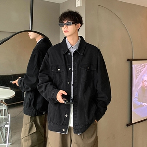 春季新款水洗牛仔外套 复古百搭港风基础夹克男 Q2481-TP6088图片