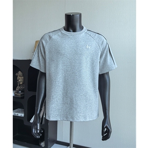 解构正肩短袖男款设计感高级品质刺绣大码T恤25XT77318特批30，男装T恤，电商A042