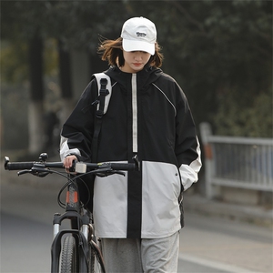 Cityboy情侣 时尚连帽冲锋衣外套夹克 团体班服图片
