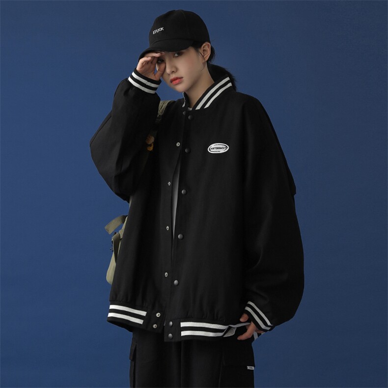 20年秋冬新款中性风棒球服外套285g100%棉DS-B293-A772-P85控115,男装夹克,电商A306