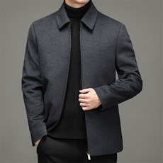 休闲男士羽绒服翻领鹅绒中年男羽绒服外套冬季爸爸装YL6673-P460，男装羽绒服，电商B212（原钱塘6029）