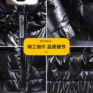 2020冬季新款防寒户外羽绒服男士亮面羽绒服钱塘2026-2023图片