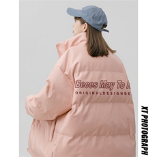 中性风新款冬季时尚百搭宽松PU皮棉服外套MY455P115控158，男装棉衣，A247A