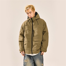 90绒新标新款冲锋衣二件套工装羽绒服Y256/P380，男装夹克，星座202