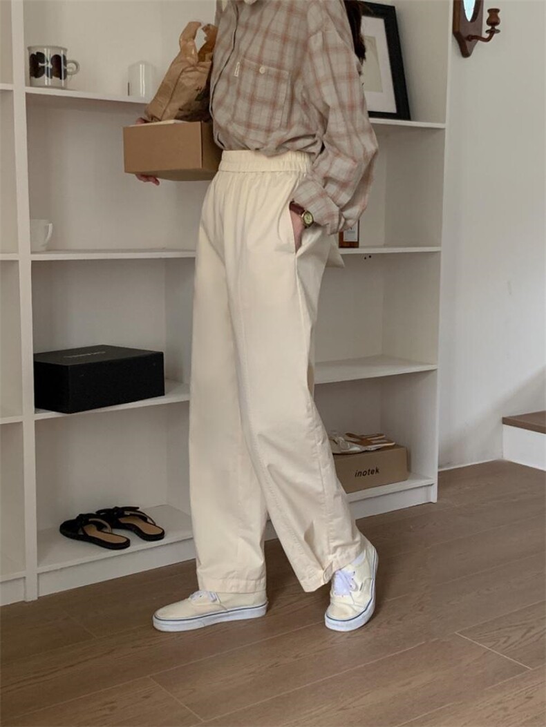 松紧腰直筒裤包容性强，其它，DAP