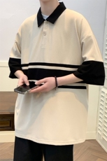 2023夏装潮牌简约时尚Polo衫休闲运动短袖T恤男女627-P35控价58，男装Polo衫，电商A441-1