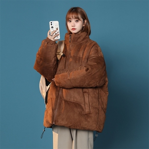 情侣麂皮绒棉服男冬新款情侣棉衣外套加厚棉袄羽绒服MY8805-P68图片