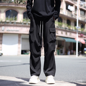 秋季新品男女美式潮流休闲裤工装伞兵裤1412-2/600/P48,优衣库hm 秋季女装搭配图片