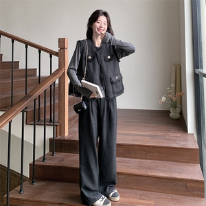 气质一整套穿搭早春时尚套装女2025春新款韩版高级感小香风三件套图片