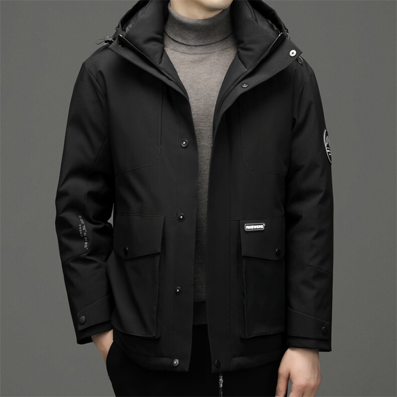 CDY7737钱塘2020-2新款中年男士连帽休闲羽绒服外套数据好P305,男装羽绒服,钱塘207-2