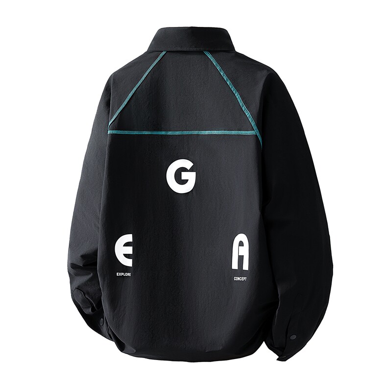 秋季男士衬衫外套青少年拼色宽松工装夹克上衣,男装夹克,星座1206（原A206）
