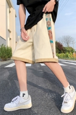 1港风大码M-5XL中性风短裤女男士中裤男潮流五分裤DK7792P45控59，男装牛仔裤，星座226-2