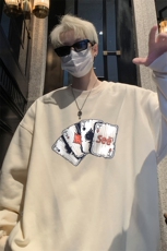 ！圆领卫衣男装港风长袖t恤男外套男WY542-特P23，男装T恤，电商B371