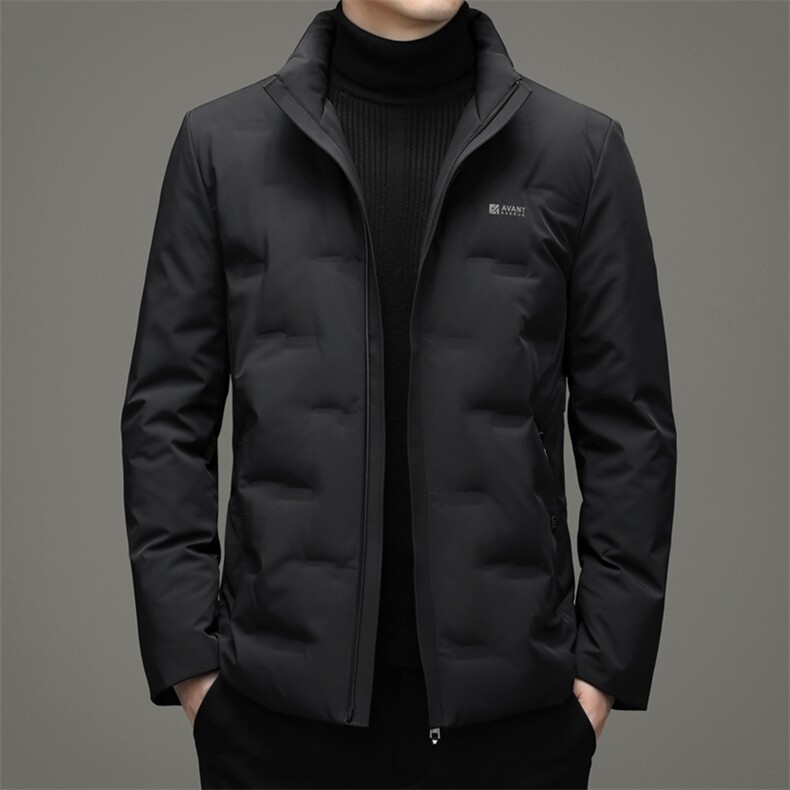 新款中年男新款冬季纯色休闲爸爸冬装保暖外套棉衣YL21605-P295，男装羽绒服，电商B212（原钱塘6029）