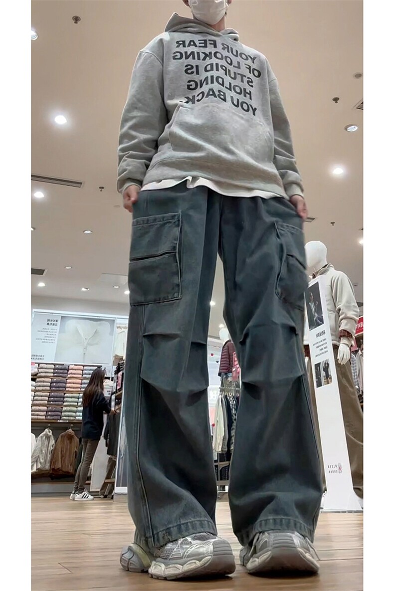 26春款工装日系复古潮搭长裤经典水洗工艺都市风牛仔裤K646TP55,男装牛仔裤,电商A102B