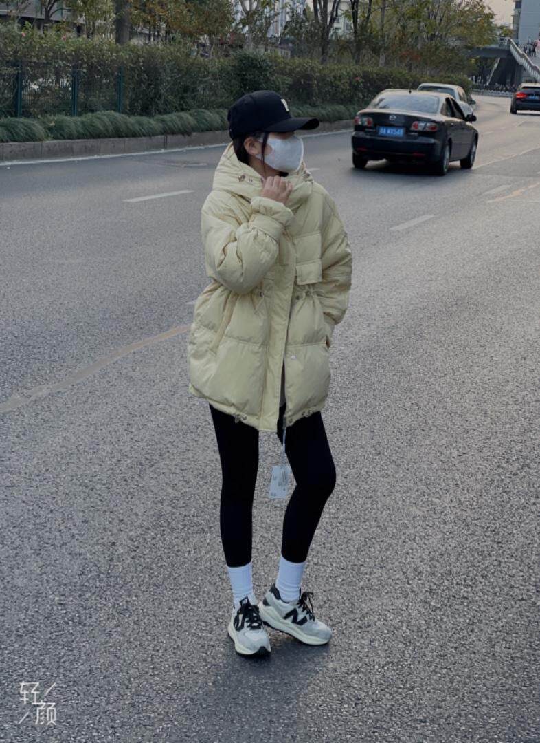 韩版收腰版羽绒服，女装羽绒服，玩美