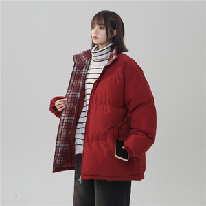抖音得物美式潮流高品质格子三防加厚羽绒棉衣外套棉服MY5555-P68