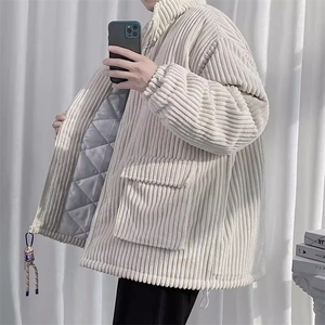 1506-01/MM201/P59冬季棉服情侣百搭灯芯绒棉衣工装宽松棉袄外套图片