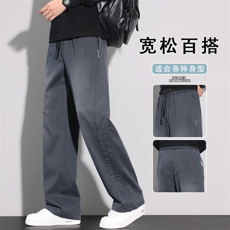 工装裤男士2025秋季新款美式潮牌直筒宽松休闲长裤K6657-P52,男装工装外套,星座610（原A335）